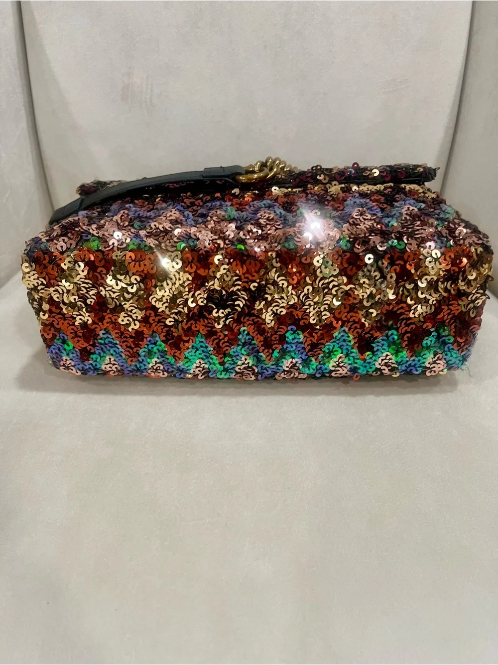 Kurt Geiger Kensington Multicolor Sequin Chain Crossbody Bag